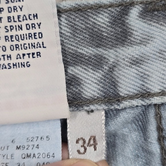 Vintage Calvin Klein Jeans‎ Womens 34 (Fits 29x26.5) Blue High Rise Mom USA 90s - Picture 6 of 15